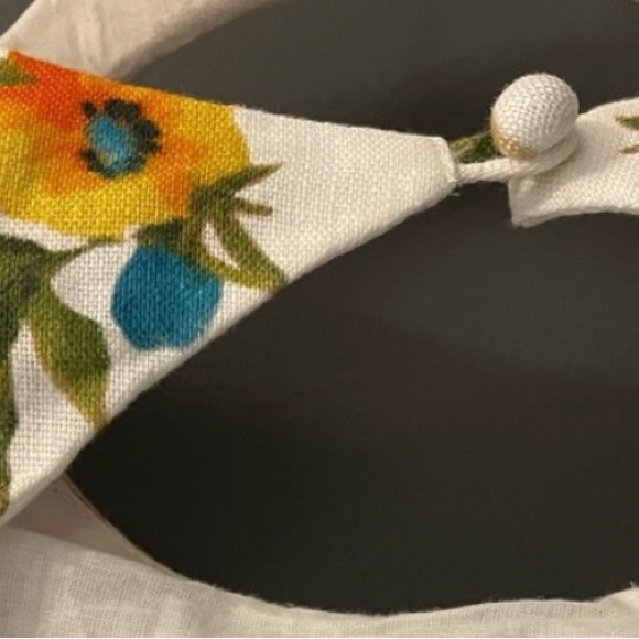 Zimmermann Estelle Floral Print Mini Belted Flared Dress In Multicolor Linen - Picture 3 of 10